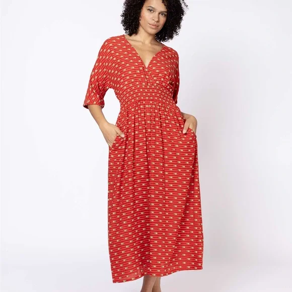 Ace & Jig Burgundy Dani Dress - Picture 5 of 5